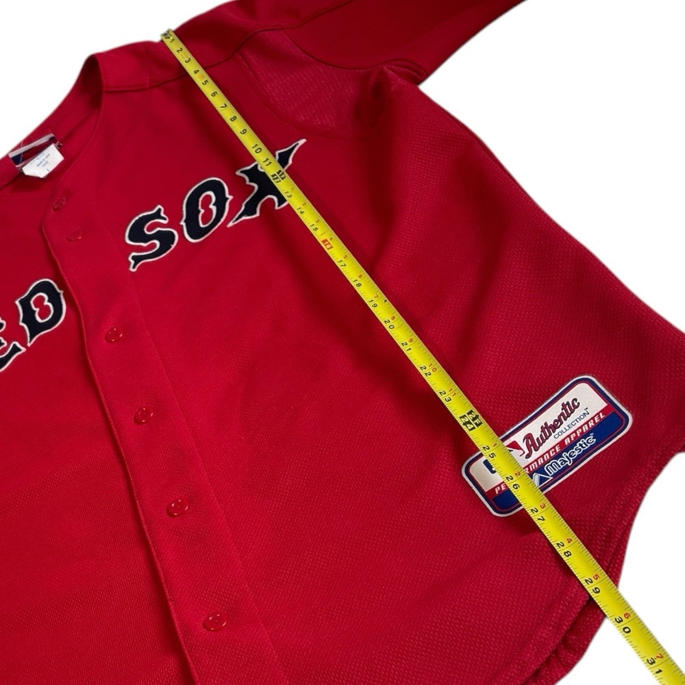 Majestic Red Sox Jersey Red Home Colorway Made in USA Large - Picture 9 of 10